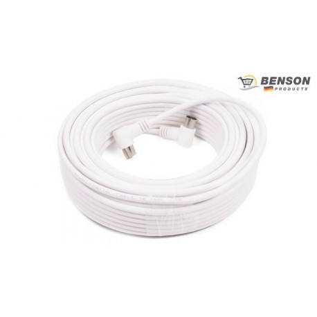 CABLE COAXIAL DE ANTENA TV MACHO/HEMBRA 15 M BENSON