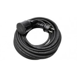 PROLONGADOR C/TAPA ALARGADERA 15M 3G 1.5MM2 IP44 NEGRO 