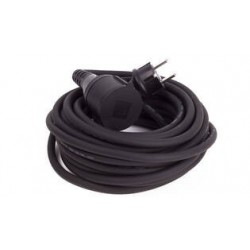 PROLONGADOR C/TAPA ALARGADERA 10M 3G 1.5MM2 IP44 NEGRO 