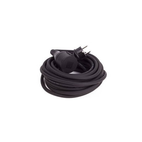 PROLONGADOR C/TAPA ALARGADERA 10M 3G 1.5MM2 IP44 NEGRO BENSON