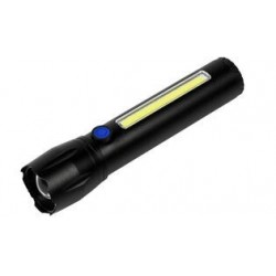 LINTERNA RECARGABLE USB TACTICA LED COB 141MM 