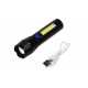 LINTERNA RECARGABLE USB TACTICA LED COB 116MM HOFFTECH GERMANY