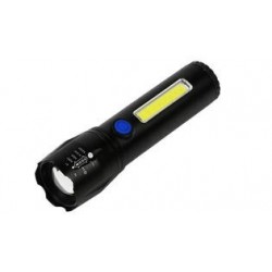 LINTERNA RECARGABLE USB TACTICA LED COB 116MM 