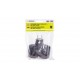 ADAPTADOR ENCHUFE 2 TOMAS SCHUKO 16A IP44 NEGRO BENSON C/TAPA BENSON