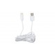 CABLE CARGA Y DATOS 2,1 A USB A USB TIPO-C BLANCO 2 METRO BENSON