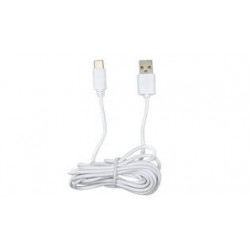 CABLE CARGA Y DATOS 2,1 A USB A USB TIPO-C BLANCO 2 METRO BENSON