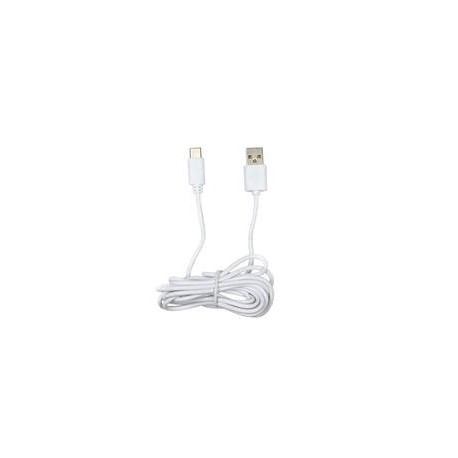 CABLE CARGA Y DATOS 2,1 A USB A USB TIPO-C BLANCO 2 METRO BENSON