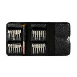 JUEGO DESTORNILLADORES PRECISION CON ESTUCHE 25 PIEZAS 