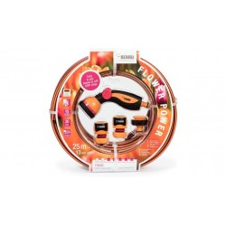 MANGUERA REFORZADA JARDIN Ø13MM 1/2" ROLLO 25 METROS + ACCESORIOS 1/2" REHAU