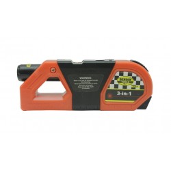 FLEXOMETRO 3 M C/NIVEL BURBUJA C/PUNTERO LASER 