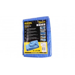 LONA 60GR/M2POLIETILENO 4M X 6M C/OJALES AZUL