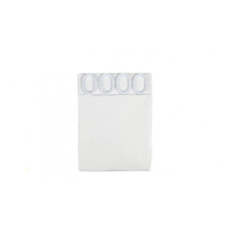 CORTINA DE BAÑO IMPERMEABLE 12 GANCHOS 180X200 CM BLANCO BENSON