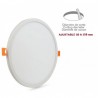 PANEL LED CIRCULAR DOWNLIGHT AJUSTABLE 15W ALUMINIO BLANCO FRIO DRIVER INSOLATED (AISLADO)