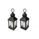 LAMPARA CON VELA LED 10,5 x 10,5 x 24 CM BENSON