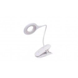 LAMPARA ESCRITORIO LED RECARGABLE C/PINZA BLANCO BENSON