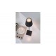 LAMPARA LED RECARGABLE MESA REGULABLE TACTIL 38CM NEGRO BENSON