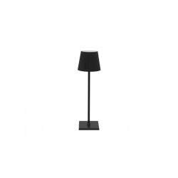 LAMPARA LED RECARGABLE MESA REGULABLE TACTIL 38CM NEGRO 