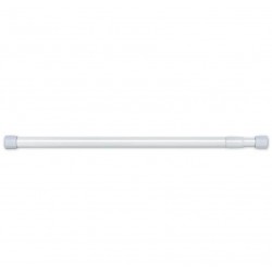 BARRA DE CORTINA DE DUCHA EXTENSIBLE 77,5 - 135 CM COLOR BLANCO BENSON