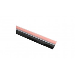 CEPILLO BAJO PUERTA PVC AUTOADHESIVO TRANSPARENTE 100CM 