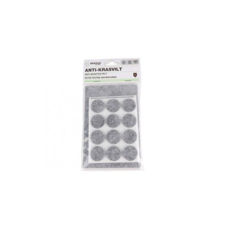 JUEGO DE ALMOHADILLAS FIELTRO ANTIRRAYADURAS MUEBLES GRIS BENSON (PACK 25)