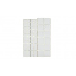 PROTECTORES GOMA SURTIDOS AUTOADHESIVOS ANTIRRAYADURAS MUEBLES BLANCO (PACK 25)