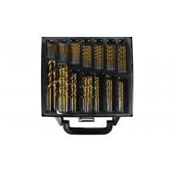 ESTUCHE JUEGO DE 101 BROCAS METAL ACERO HSS TITANIO 