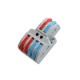 CONECTOR RAPIDO PALANCA CONEXION 4 ENTRADAS Y 2 SALIDAS SPL-42 LEDECOR