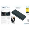 POWER BANK 20.000mAh CARGA ULTRA RAPIDA 65W POLYMERO PD 3.0 QC 3.0 SCP 22.5W PPS 1 USB - 1 USB TYPE-C PLATINET