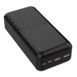 POWER BANK 30.000mAh POLYMERO CARGA RAPIDA 20W 3.0 QUALCOMM QC 3.0 PD 3.0 2 USB - USB 1 TYPE-C - 1 USB MICROUSB PLATINET