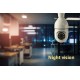 CAMARA IP CONECTOR E27 WIFI N 2.4GHz MOTORIZADA INTELIGENTE, 2 Mpx 1080p GEMBIRD