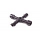 LLAVE CABINA ARMARIOS CONTADOR REGISTROS 4 VIAS