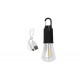 LAMPARA DE CAMPING COLGANTE CON GANCHO RECARGABLE USB TIPO-C IP20
