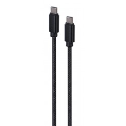 CABLE TRENZADO DATOS Y CARGA USB TIPO-C 60W 2.0 MACHO/MACHO 1,8 Mtrs CABLEXPERT