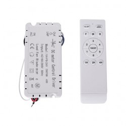 KIT TIRA LED C/DRIVER LED Y MANDO RF C/CONTROLADOR DC PARA VENTILADOR DE TECHO HERCULES LEDECOR (PACK 4)