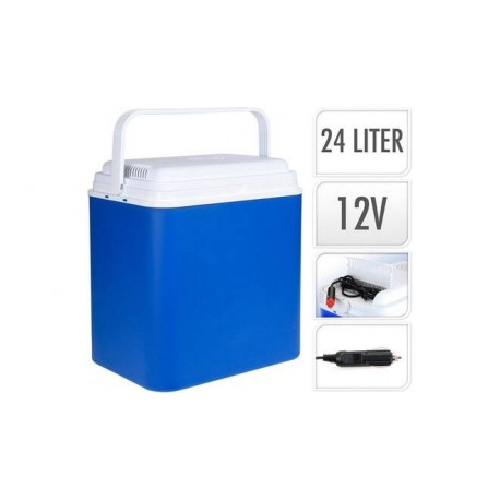 NEVERA PORTATIL DE PLAYA-CAMPING 24 LITROS CONEXION COCHE/CARAVANA 12V