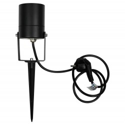 FOCO ESTACA JARDIN GU10 IP65 Ø65x255mm CABLE 1M