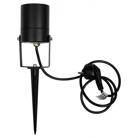 FOCO ESTACA JARDIN GU10 IP65 Ø65x255mm CABLE 1M