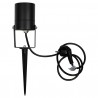FOCO ESTACA JARDIN GU10 IP65 Ø65x255mm CABLE 1M