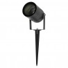 FOCO ESTACA JARDIN GU10 IP65 Ø65x255mm CABLE 1M