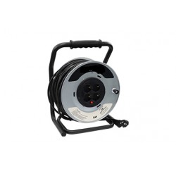 CARRETE DE METAL 4 TOMAS ALARGADOR DE CABLE 25 Metros 3G 2.5mm2