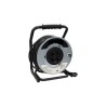 CARRETE DE METAL 4 TOMAS ALARGADOR DE CABLE 50 Metros 3G 2.5mm2