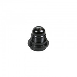 PORTALAMPARAS E27 CON TERMINAL ROSCADO NEGRO LEDECOR