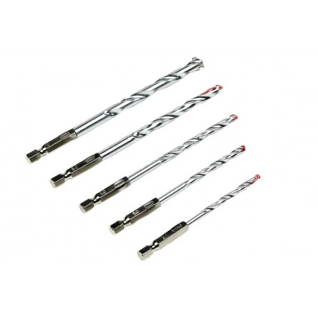 JUEGO DE 5 BROCAS PARED ACERO GALVANIZADO