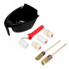 SET DE PINTURA CUBO + RODILLOS Y PINCELES (PACK 10)