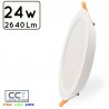 DOWNLIGHT LED 24W CCT (CALIDO-NEUTRO-FRIO) CIRCULAR CORTE Φ255mm