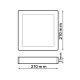 PLAFON LED 18W CCT (CALIDO-NEUTRO-FRIO) CUADRADO Φ210mmX31mm