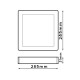 PLAFON LED 24W CCT (CALIDO-NEUTRO-FRIO) CUADRADO Φ285mmX31mm