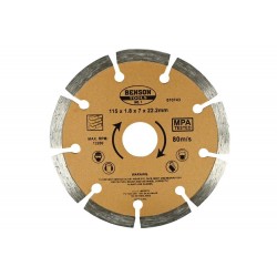 DISCO DE CORTE DIAMANTE Ø 115MM PIEDRA/LADRILLO/HORMIGON SEGMENTADO