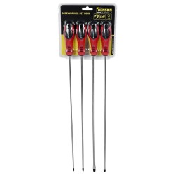 JUEGO 4 DESTORNILLADORES EXTRA LARGOS