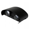 APLIQUE 2 LED DE PARED 4W DOBLE CARA NEGRO IP65 B. CALIDO